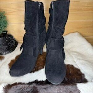 Stiletto, Black, bow-tie boots